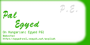 pal egyed business card